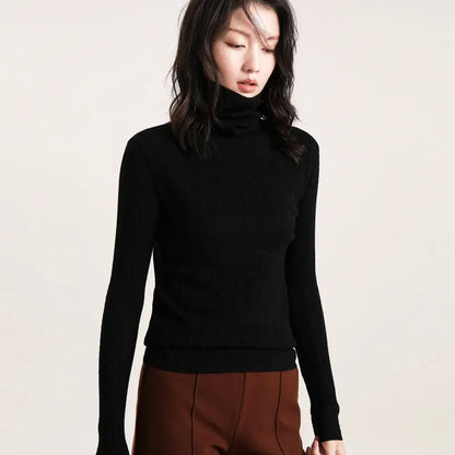 [warm gift] Women’s Turtleneck Soft Slim Sweater spiyle