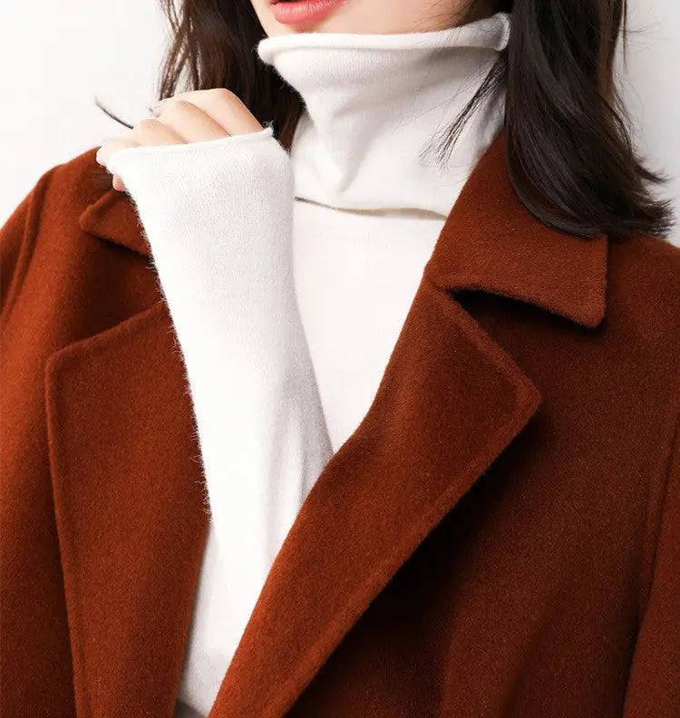 [warm gift] Women’s Turtleneck Soft Slim Sweater spiyle
