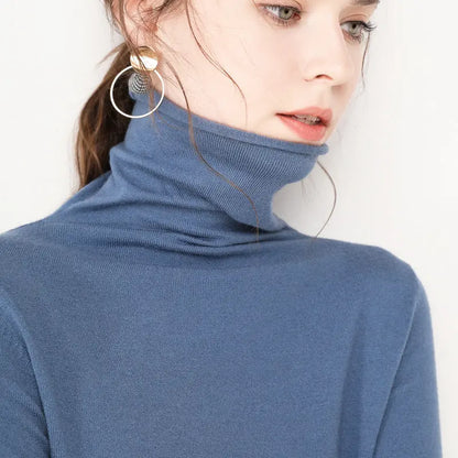 [warm gift] Women’s Turtleneck Soft Slim Sweater spiyle