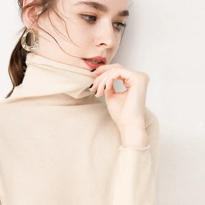 [warm gift] Women’s Turtleneck Soft Slim Sweater spiyle