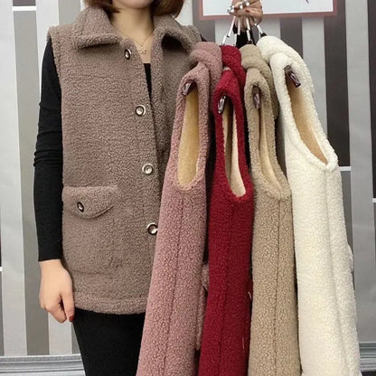 [perfect gift] Women's Winter Plush Warm Vest(🔥45% off🔥) spiyle