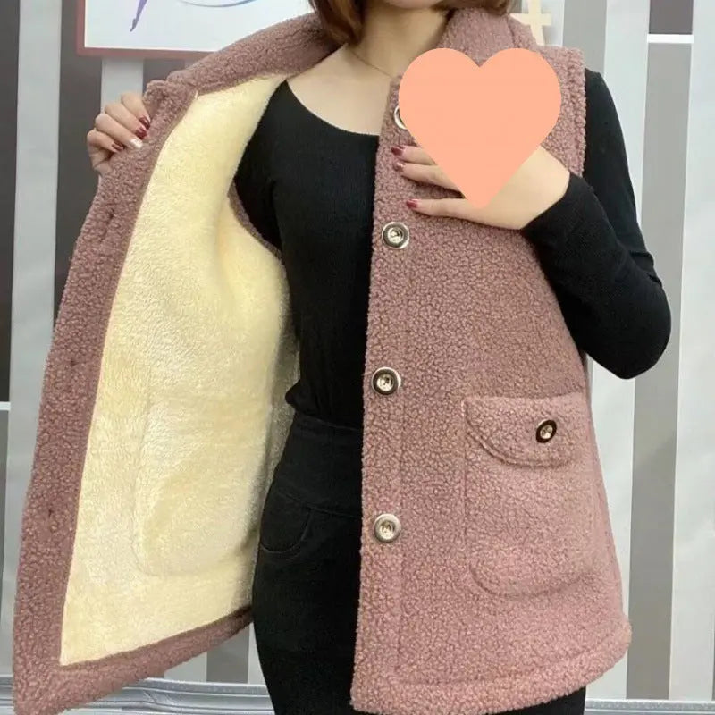[perfect gift] Women's Winter Plush Warm Vest(🔥45% off🔥) spiyle