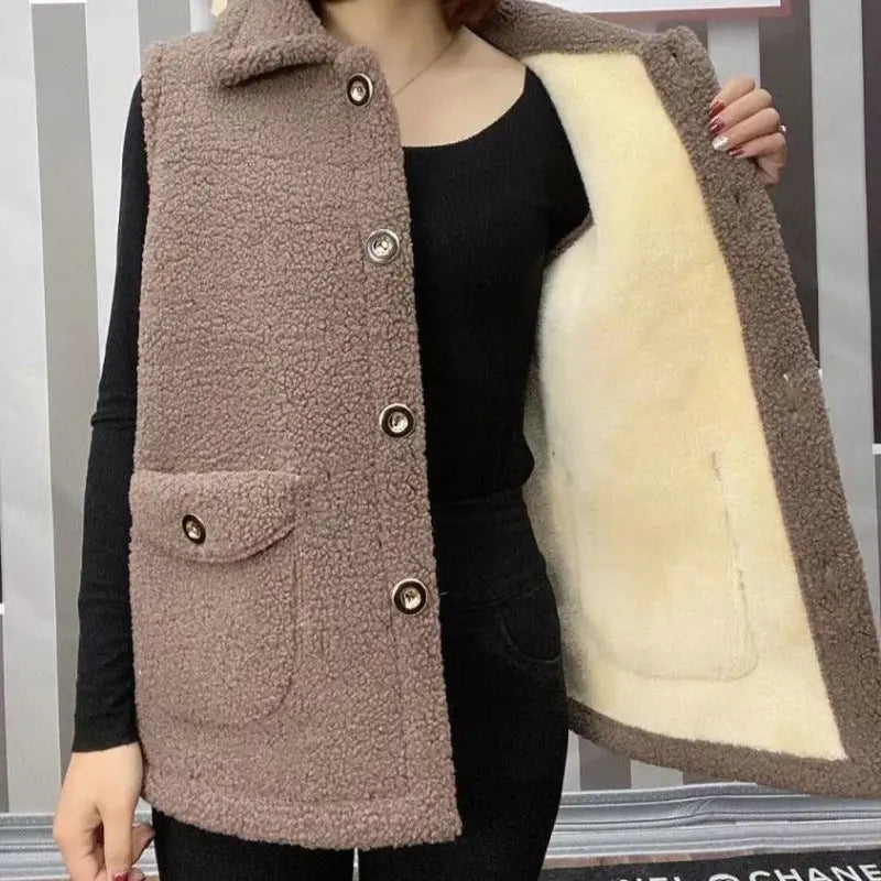 [perfect gift] Women's Winter Plush Warm Vest(🔥45% off🔥) spiyle