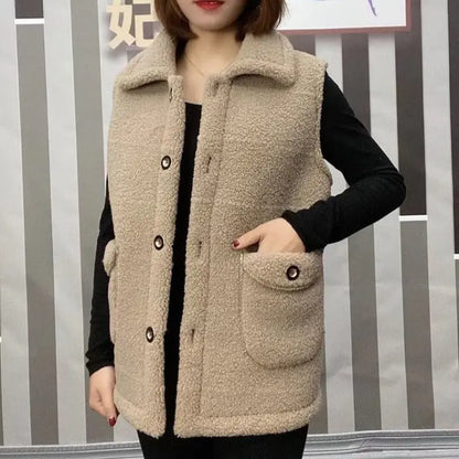 [perfect gift] Women's Winter Plush Warm Vest(🔥45% off🔥) spiyle