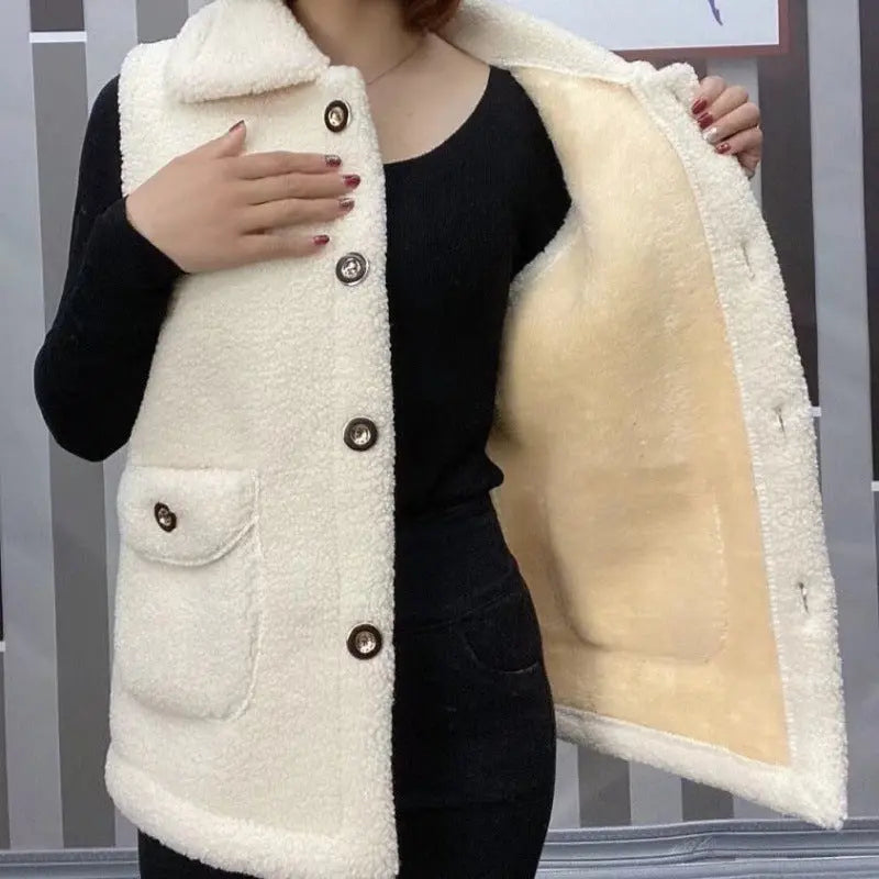 [perfect gift] Women's Winter Plush Warm Vest(🔥45% off🔥) spiyle