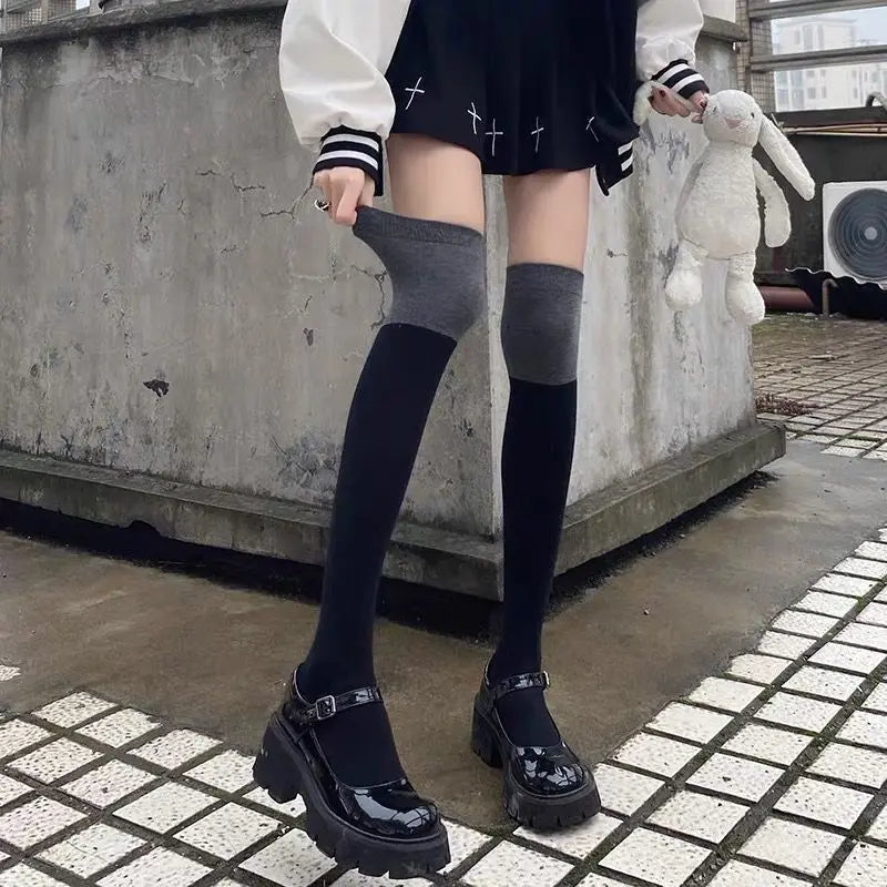 [Three-part compression socks] Wear comic legs spiyle