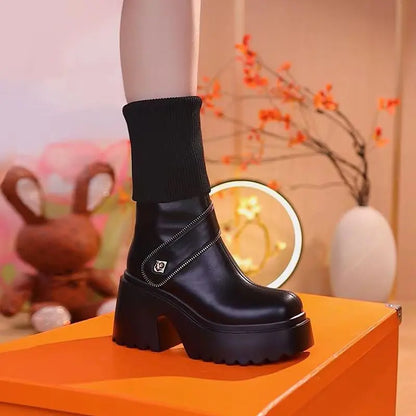 Free shipping🔥Best Gift For Her🎁Women's Platform Chunky Heel Knee High Boots spiyle