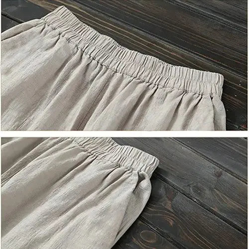 🔥Hot Sale $22.99🔥[Women’s Gift] Women's Cotton Linen Elastic Waist Casual Pants with Pockets（42%OFF) spiyle