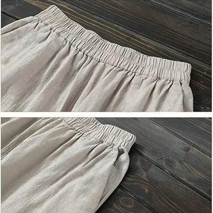 🔥Hot Sale $22.99🔥[Women’s Gift] Women's Cotton Linen Elastic Waist Casual Pants with Pockets（42%OFF) spiyle