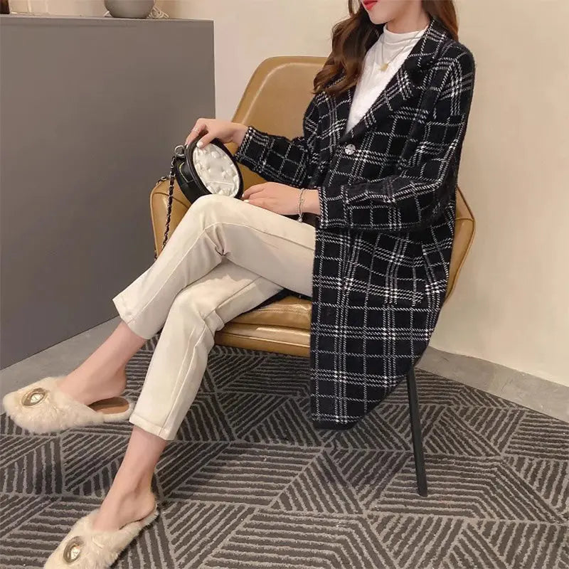 🔥Hot Sale $35.99🔥[Winter Gift] Faux Woolen Mid Length Coat（40%OFF) spiyle