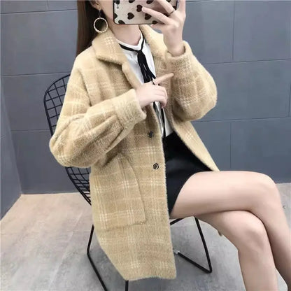 🔥Hot Sale $35.99🔥[Winter Gift] Faux Woolen Mid Length Coat（40%OFF) spiyle
