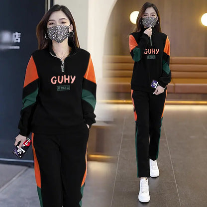 🔥Hot Sale $39.99🔥[Women’s Gift] Women's 2 Piece Long Sleeve Sweatsuits Sets - Half Zip Sweatshirts & Sweatpants(42%OFF) spiyle