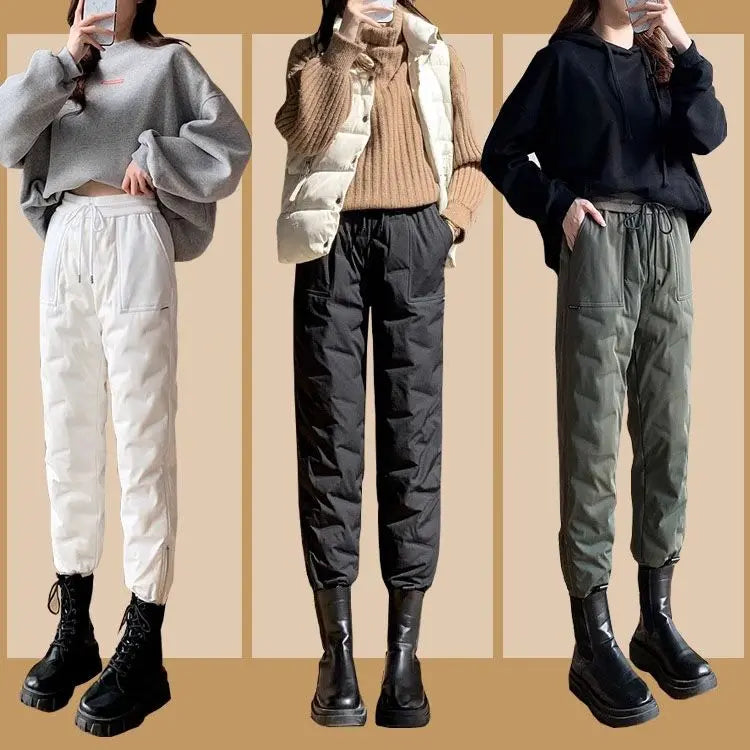 🔥Hot Sale35.99🔥Winter Gift! Women's Stylish Down Cotton Jogger Pants(40%OFF) spiyle