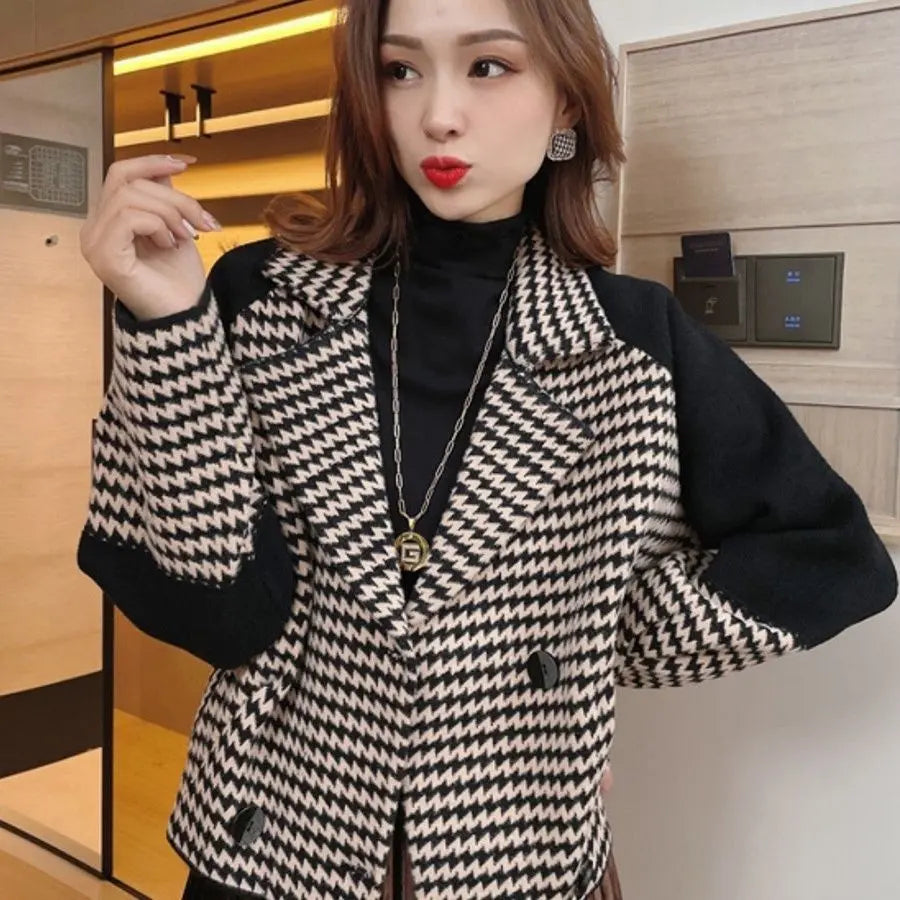 🔥Hot Sale29.99🔥2023 Fall And Winter New Small Short Tweed Female Jacket(40%OFF) spiyle