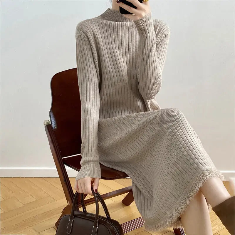 ✨🔥HOT SALE 36.99🔥🎄[Best Gift For Her] Women's Long Knitted Dress(40%OFF) spiyle