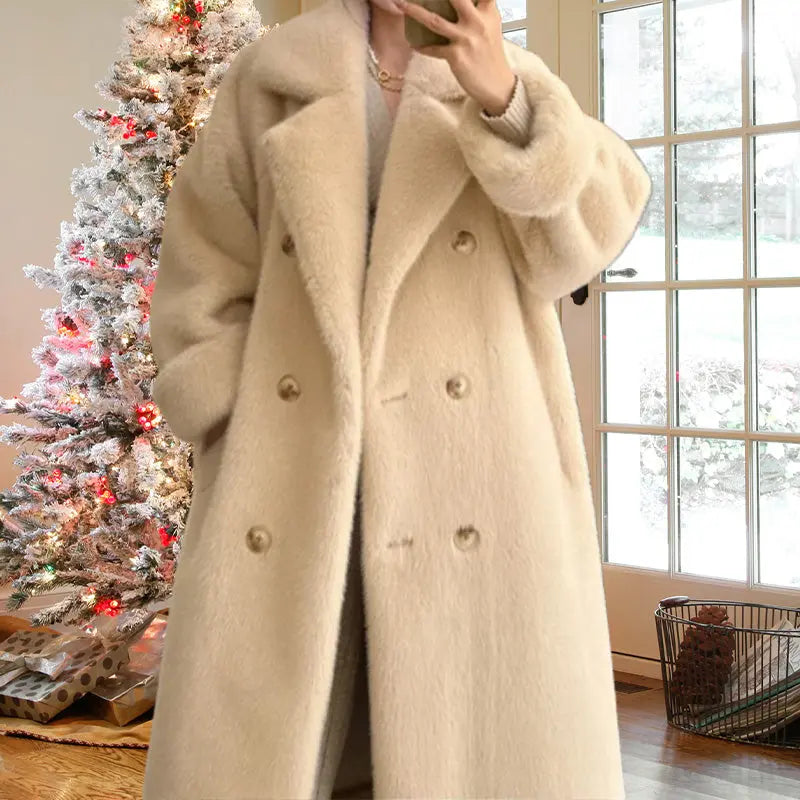 🔥LAST DAY 46%OFF🔥🎁Ideal Gift 👍Women's Elegant Long Faux Fur Coat spiyle