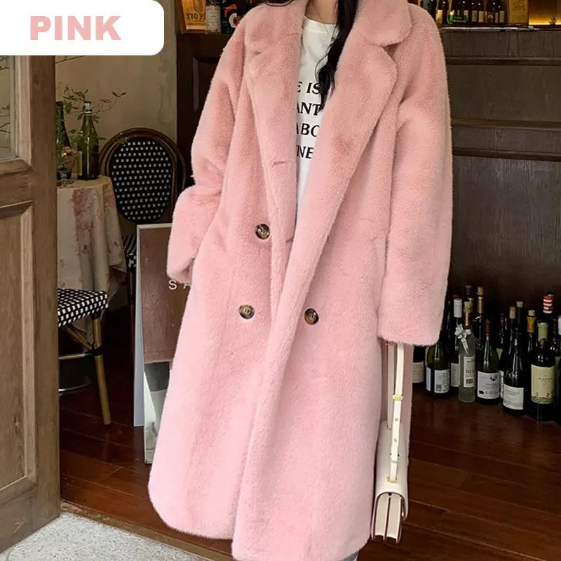 🔥LAST DAY 46%OFF🔥🎁Ideal Gift 👍Women's Elegant Long Faux Fur Coat spiyle