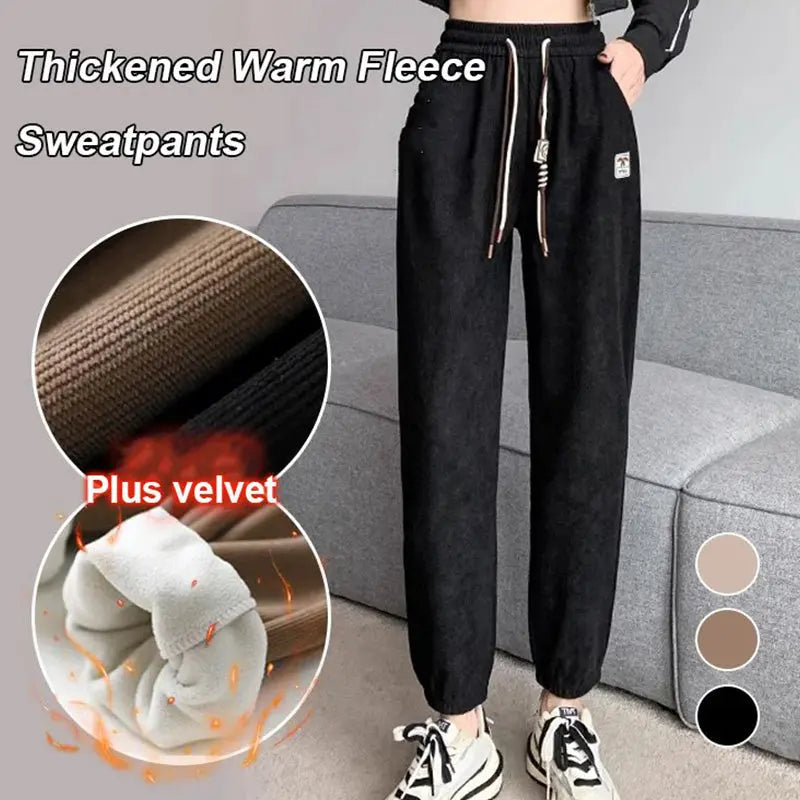 🔥✨HOT SALE 29.99🎄🎁Thickened Warm Drawstring Sweatpants(40%OFF) spiyle