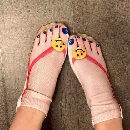 🔥🎅HOT SALE 9.99🔥🎁Trendy Manicure Print Socks --ideal gift spiyle