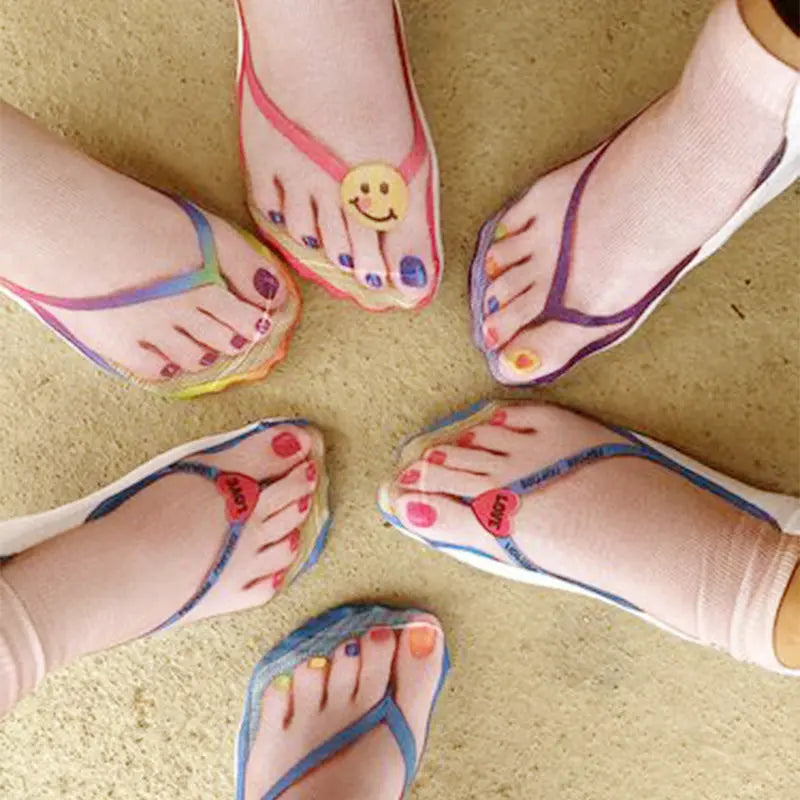 🔥🎅HOT SALE 9.99🔥🎁Trendy Manicure Print Socks --ideal gift spiyle