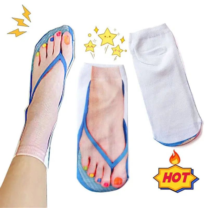 🔥🎅HOT SALE 9.99🔥🎁Trendy Manicure Print Socks --ideal gift spiyle