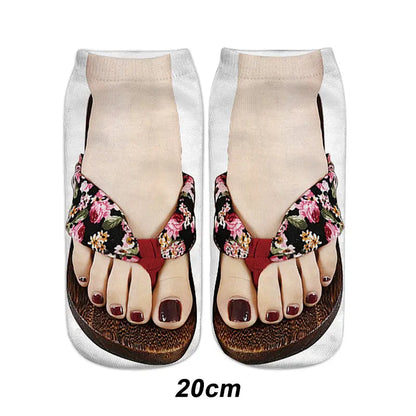 🔥🎅HOT SALE 9.99🔥🎁Trendy Manicure Print Socks --ideal gift spiyle