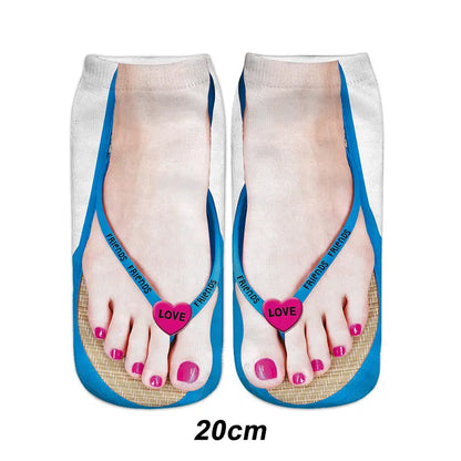 🔥🎅HOT SALE 9.99🔥🎁Trendy Manicure Print Socks --ideal gift spiyle