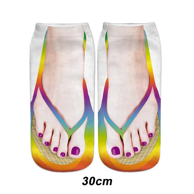 🔥🎅HOT SALE 9.99🔥🎁Trendy Manicure Print Socks --ideal gift spiyle