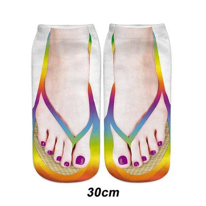 🔥🎅HOT SALE 9.99🔥🎁Trendy Manicure Print Socks --ideal gift spiyle