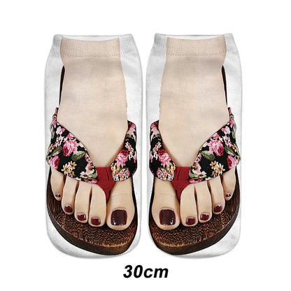 🔥🎅HOT SALE 9.99🔥🎁Trendy Manicure Print Socks --ideal gift spiyle