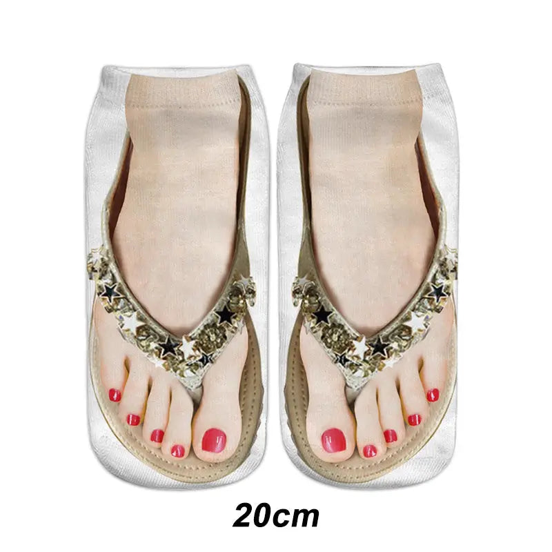 🔥🎅HOT SALE 9.99🔥🎁Trendy Manicure Print Socks --ideal gift spiyle