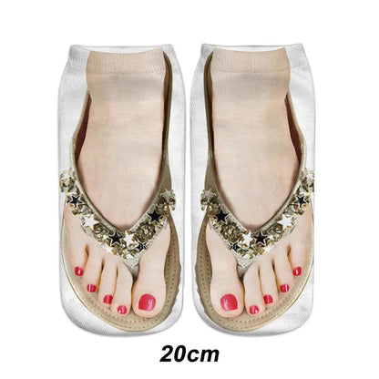 🔥🎅HOT SALE 9.99🔥🎁Trendy Manicure Print Socks --ideal gift spiyle