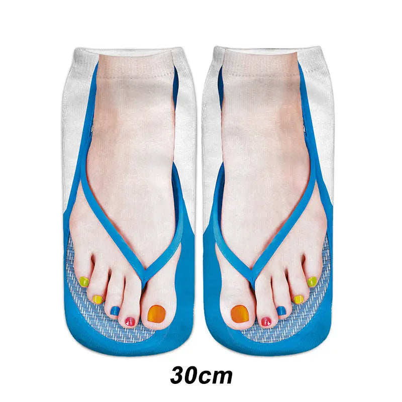 🔥🎅HOT SALE 9.99🔥🎁Trendy Manicure Print Socks --ideal gift spiyle