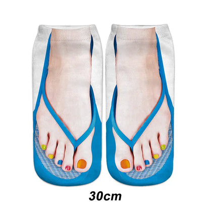 🔥🎅HOT SALE 9.99🔥🎁Trendy Manicure Print Socks --ideal gift spiyle