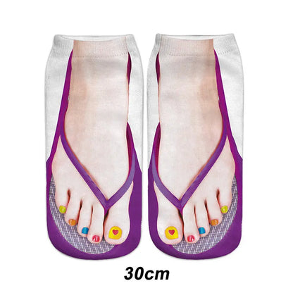 🔥🎅HOT SALE 9.99🔥🎁Trendy Manicure Print Socks --ideal gift spiyle