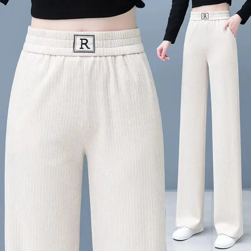 🔥HOT SALE 26.99🔥Great Gift! High-waist Slimming Casual Draped Straight-leg Pants(46%OFF) spiyle