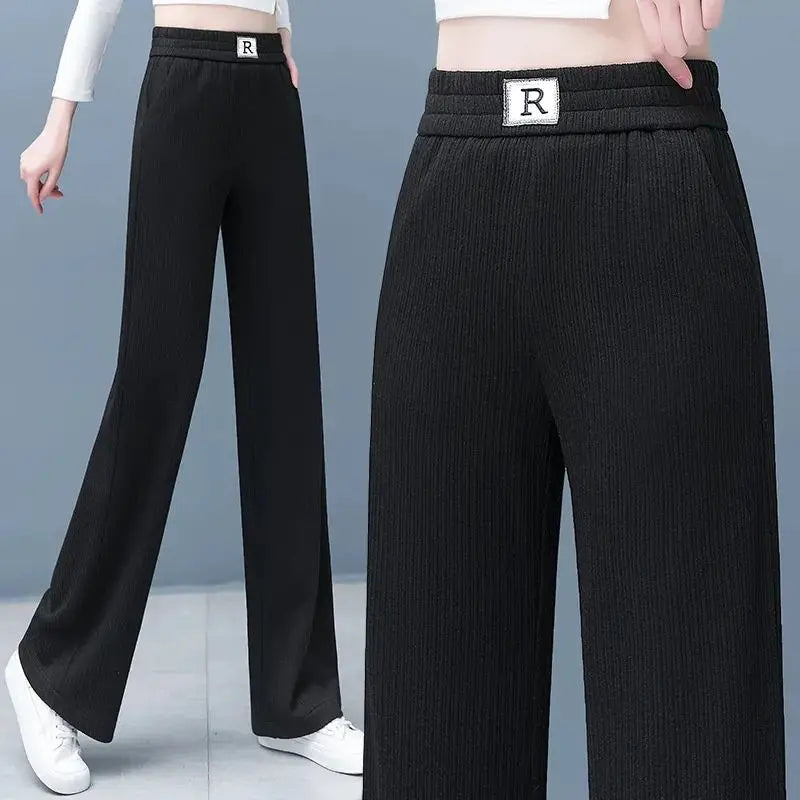 🔥HOT SALE 26.99🔥Great Gift! High-waist Slimming Casual Draped Straight-leg Pants(46%OFF) spiyle