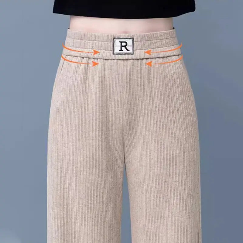🔥HOT SALE 26.99🔥Great Gift! High-waist Slimming Casual Draped Straight-leg Pants(46%OFF) spiyle
