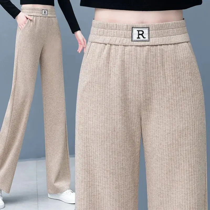 🔥HOT SALE 26.99🔥Great Gift! High-waist Slimming Casual Draped Straight-leg Pants(46%OFF) spiyle