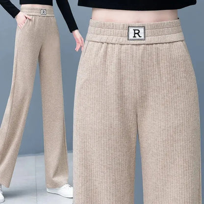 🔥HOT SALE 26.99🔥Great Gift! High-waist Slimming Casual Draped Straight-leg Pants(46%OFF) spiyle