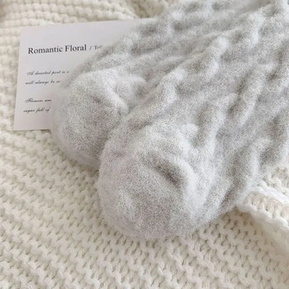 Soft Waxy Macaron Color Thermal Socks for Women - Great Gift spiyle