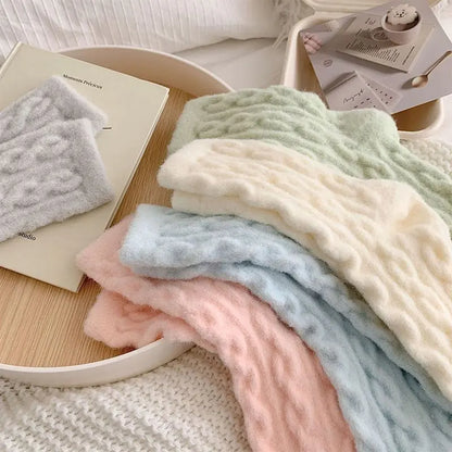 Soft Waxy Macaron Color Thermal Socks for Women - Great Gift spiyle