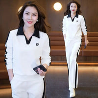 🔥HOT SALE 32.99🔥Best Gift for Her - Women's Fashion Casual Lapel Sports Sweatshirt Set(40%OFF) spiyle