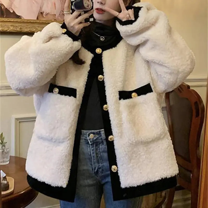 🔥HOT SALE 32.99🔥🎁Best Gift-Women's Winter Artificial Fleece Thickened Warm Coat(45%OFF) spiyle