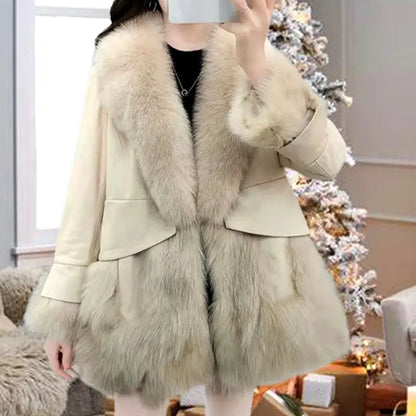 🔥HOT SALE🔥Gift Choice -Women's Mid-Length Faux Fur Coat(46%OFF) spiyle