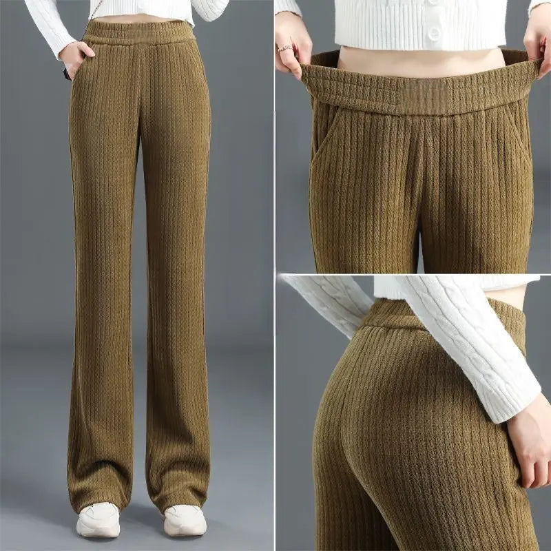 🔥HOT SALE🔥Best Gift for Her - Women's Versatile Simple Stretch Elastic Waist Loose Wide Leg Pants(40%OFF) spiyle