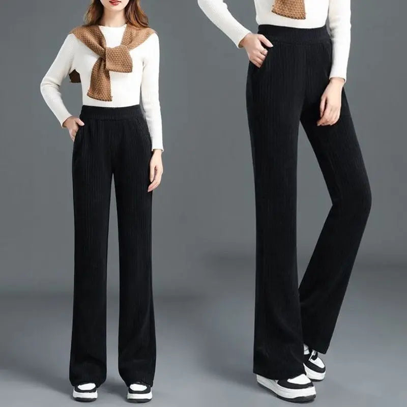 🔥HOT SALE🔥Best Gift for Her - Women's Versatile Simple Stretch Elastic Waist Loose Wide Leg Pants(40%OFF) spiyle