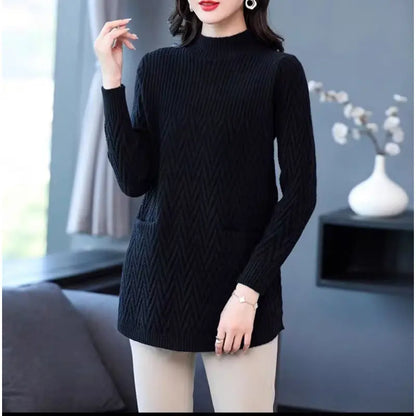 🔥Christmas Sale 50% OFF🔥Gift Choice - Women's Mid-Length Half Turtleneck Sweater(40%OFF) spiyle