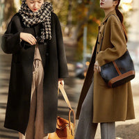 🔥HOT SALE 32.99🔥[Best Gift For Her] Women's Double-Faced Faux Wool Tweed Long Coat(45%OFF) spiyle