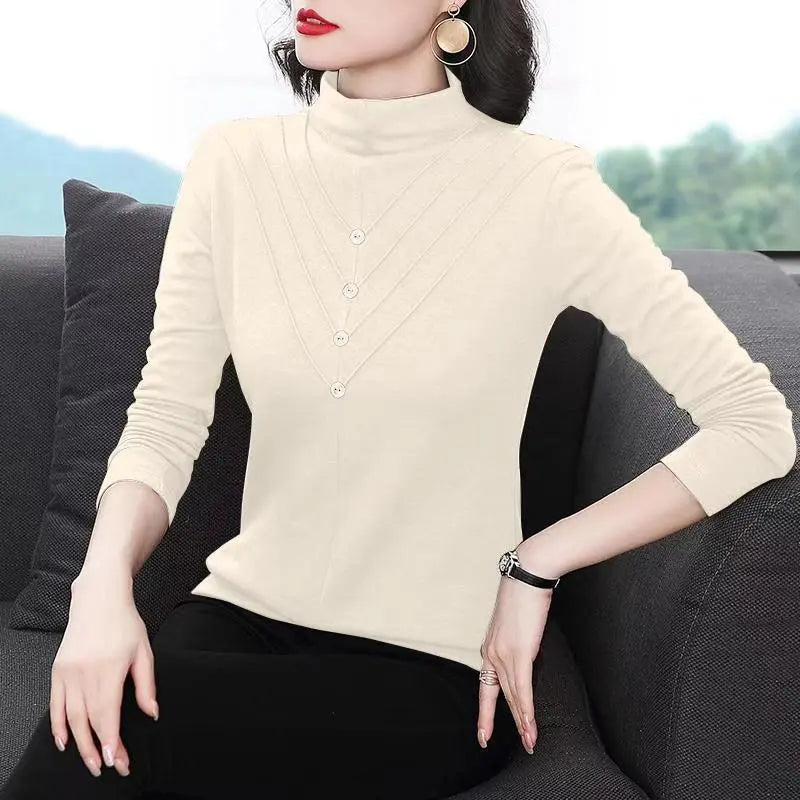 🔥HOT SALE 26.99🔥Women's Half-Turtleneck Long Sleeve Undershirt(45%OFF) spiyle